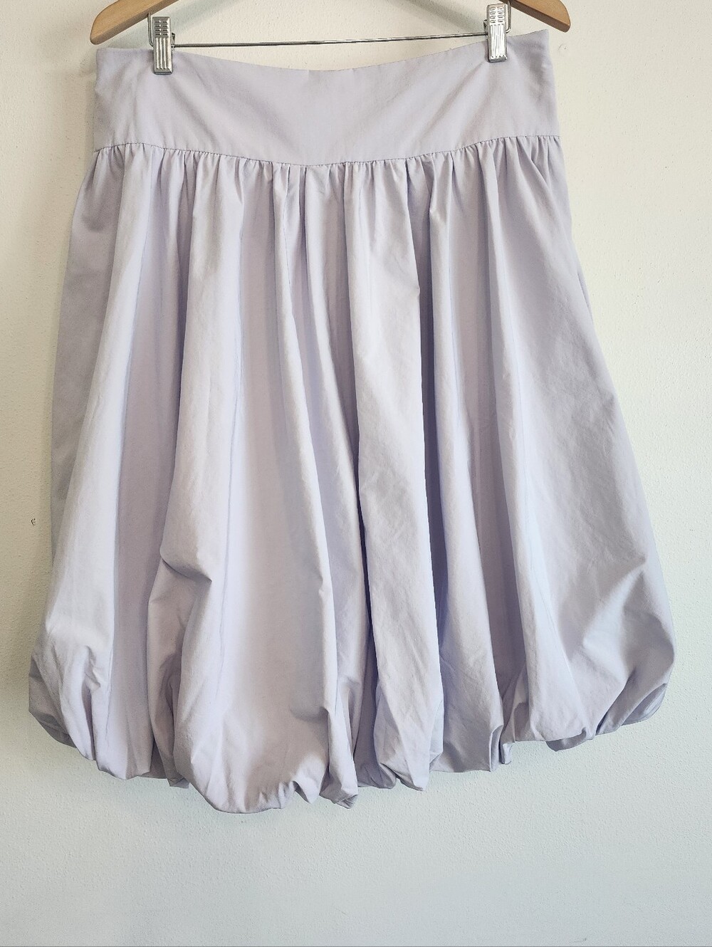 NWT Bubble Hem Midi Skirt Lavender High Waist Voluminous Puff Aleeza Paris XL - Picture 3 of 13
